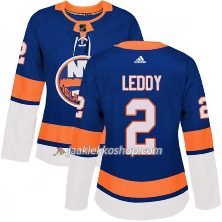 Nainen NHL New York Islanders Pelipaita Nick Leddy 2 Adidas 2017-2018 Sininen Authentic